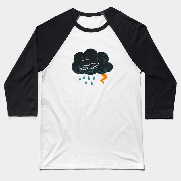 Sombre Weather Baseball T-Shirt by Thepapercrane